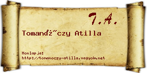 Tomanóczy Atilla névjegykártya
